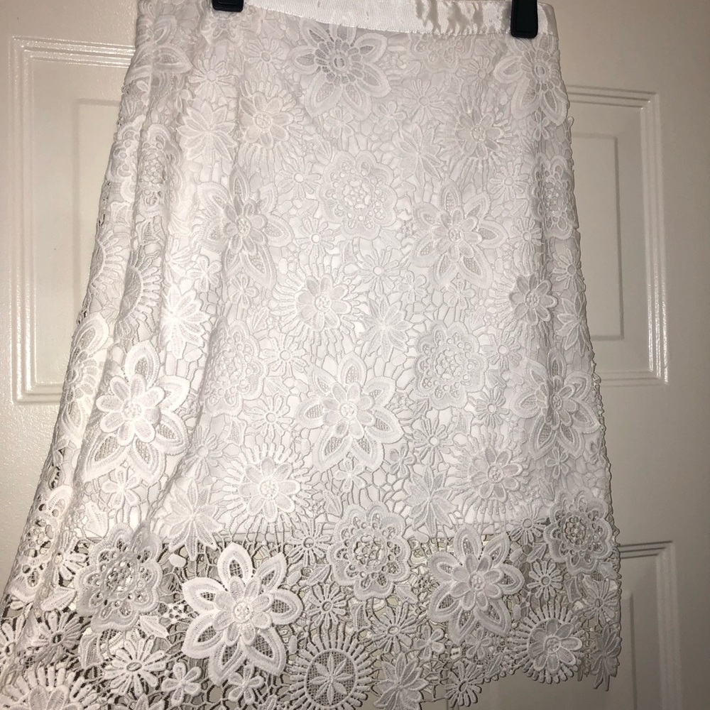 Elena Wang Size S/P White Skirt